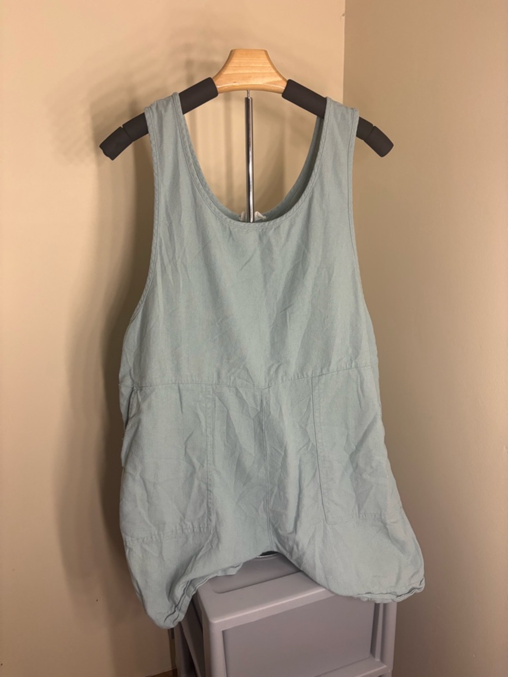 Barely Worn Light Blue Sleeveless Romper - Women’s Large